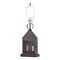 Irvins Country Tinware Harbor Lamp Base with Chisel in Kettle Black